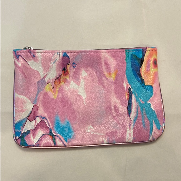 Handbags - Pink and Blue Abstract Cosmetic Case